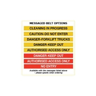 Picture of Safety Belt Barriers - Messaged Belt